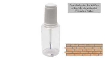 Zierer Lackflasche mit Pinselapplikator - gelb geflammt